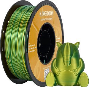 Филамент Kingroon PLA Dual Silk Yellow-Green  1.75мм 1кг